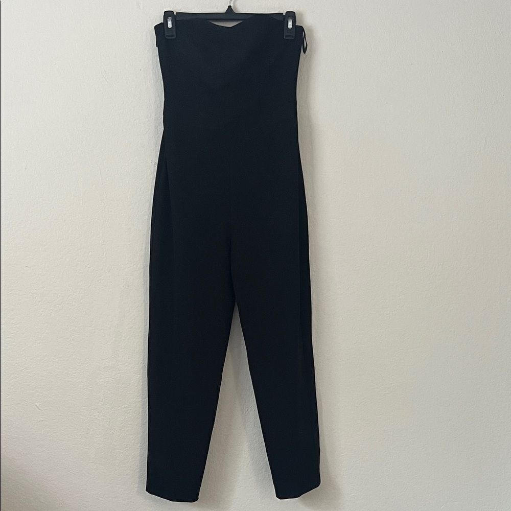 Yaly Couture Elegant Black Women's Jumpsuit Strapless Size XS
